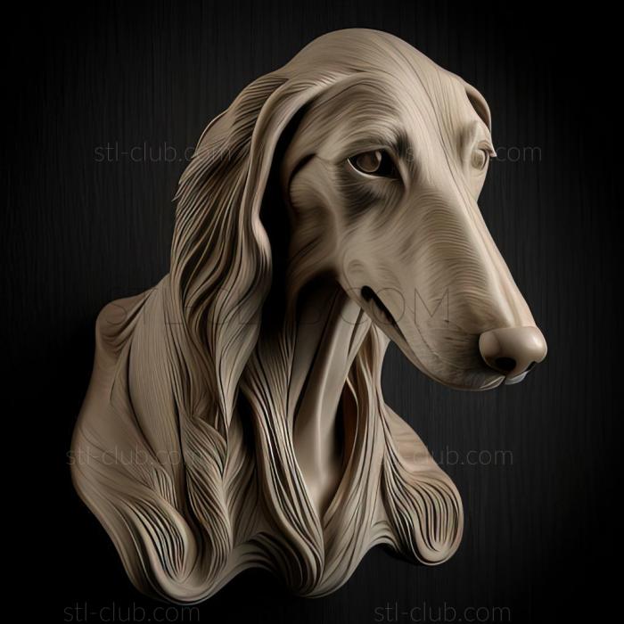 3D model st Saluki dog (STL)